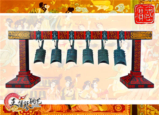 6件套仿古編鐘，小型特色樂(lè)器，民樂(lè)混音配套