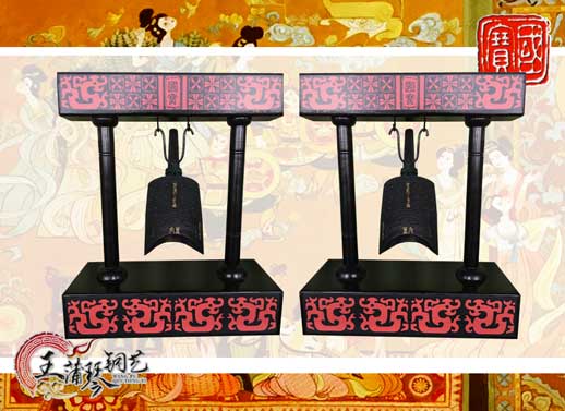 單件編鐘工藝品、外賓禮品、中國(guó)青銅編鐘